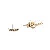 Petite Goldplated Sterling Silver Earrings Twisted Strip