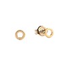 All the Luck in the World Petite Goldplated Sterling Silver Earrings Circle