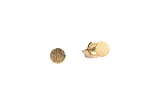 All the Luck in the World Petite Goldplated Sterling Silver Earrings Coin