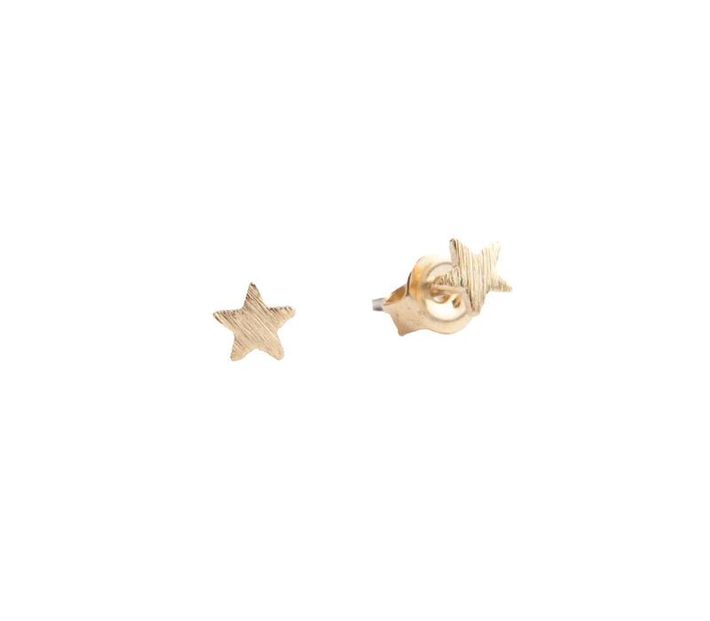 Petite Goldplated Sterling Silver Earrings Star