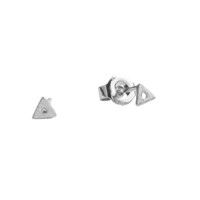 Petite Sterling Silver Earrings Open triangle