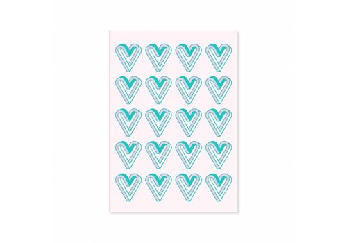 All the Luck in the World Postcard  Hearts
