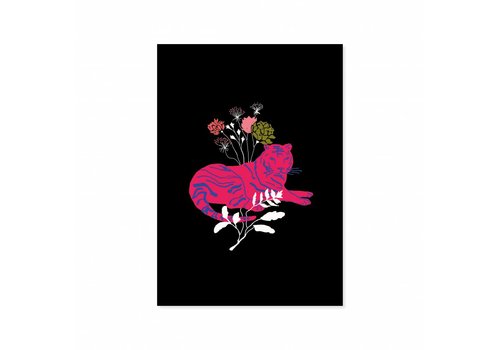 All the Luck in the World Kaart - Roze tijger