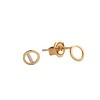 Petite Goldplated Sterling Silver Earrings Circle
