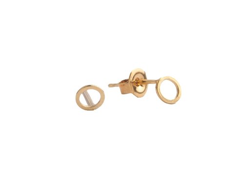 All the Luck in the World Petite Goldplated Sterling Silver Oorbellen Cirkel