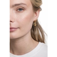 Petite Goldplated Sterling Silver Earrings Circle