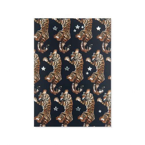 Postcard Starry Tiger 