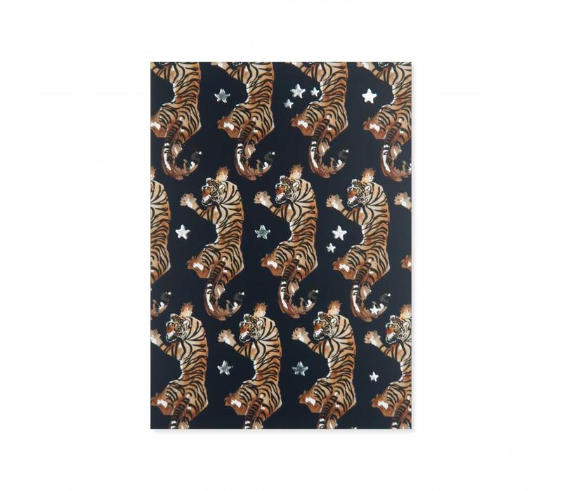 Postcard Starry Tiger