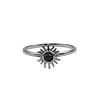 Bliss Silverplated Ring Zon Zwart