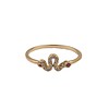 All the Luck in the World Bliss Goldplated Ring Snake Pink All Clear