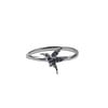 All the Luck in the World Bliss Silverplated Ring Hummingbird