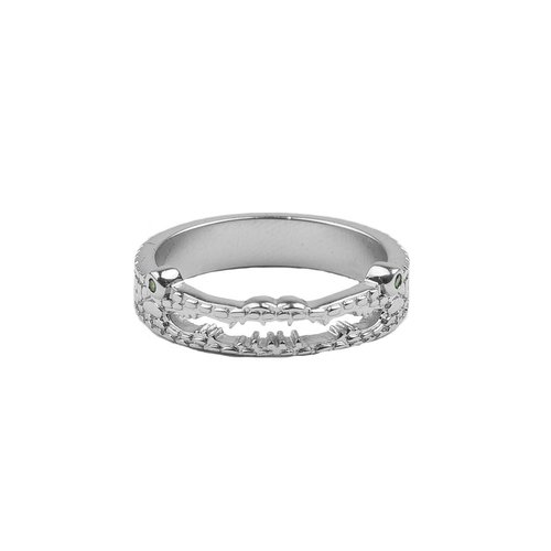 Bliss Silverplated Ring Croco 