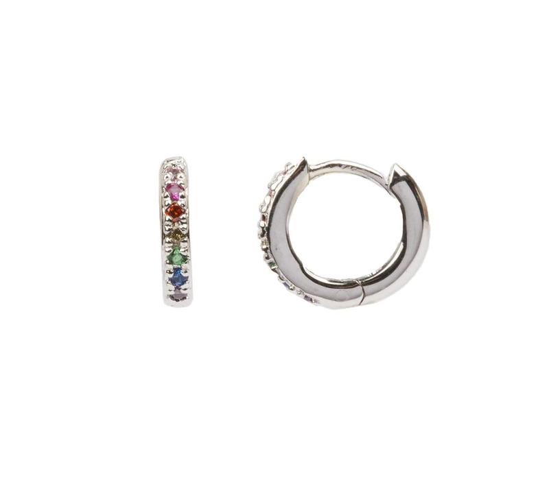 Bliss Silverplated Earring Creole Multi