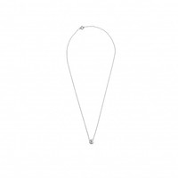 Character Silverplated Ketting letter V