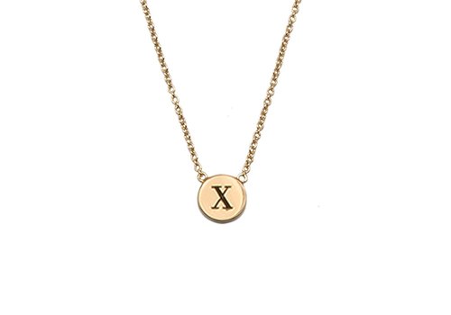 All the Luck in the World Character Goldplated Ketting letter X
