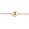 All the Luck in the World Character Goldplated Bracelet letter Z