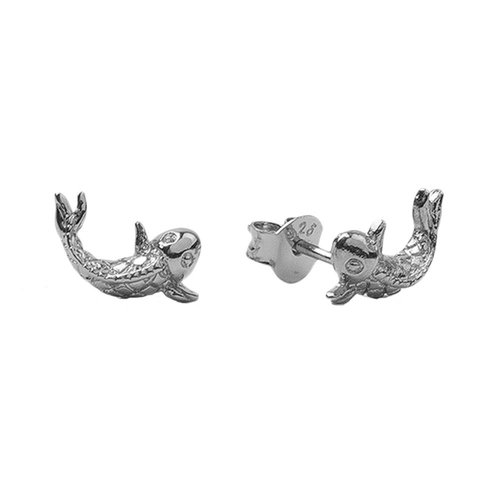 Parade Silverplated Earrings Koi Carp 