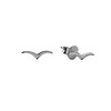 All the Luck in the World Parade Silverplated Earrings Swallow