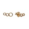 Parade Goldplated Oorbellen Drie Cirkels