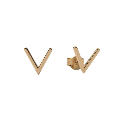 Parade Goldplated Earrings Vee 