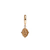 Charm Goldplated Earring Snake Oval