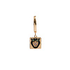 All the Luck in the World Bold Goldplated Earring Panter Square Multi Color