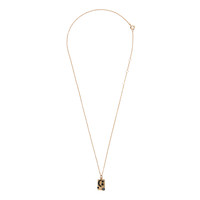 Bold Goldplated Ketting Maan Sterren Rechthoek Zwart Blauw