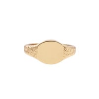 Chérie Goldplated Ring Signet Oval