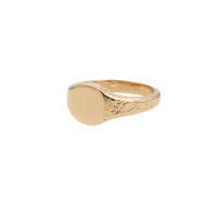 Chérie Goldplated Ring Signet Oval