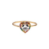 Chérie Goldplated Ring Hart Multi Transparant