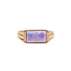 All the Luck in the World Chérie Goldplated Ring Rechthoek Marmer Lila