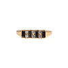All the Luck in the World Chérie Goldplated Ring Bar Black Clear