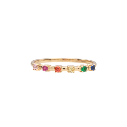 Chérie Goldplated Ring Stippen Multi 