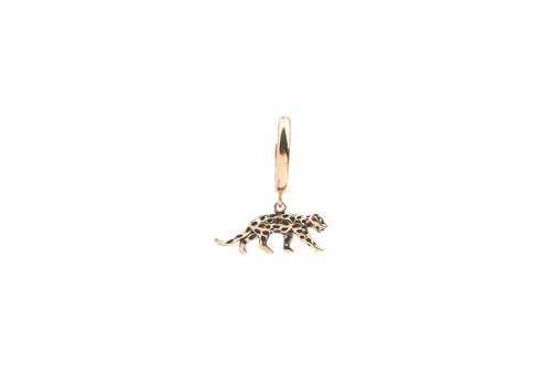 All the Luck in the World Souvenir Goldplated Earring Leopard