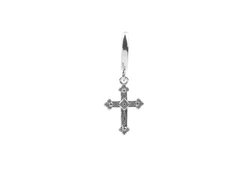 All the Luck in the World Souvenir Silverplated Earring Cross