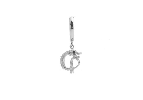 All the Luck in the World East Silverplated Earring Small Dragon