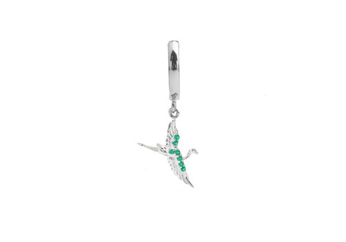 All the Luck in the World East Silverplated Earring Crane