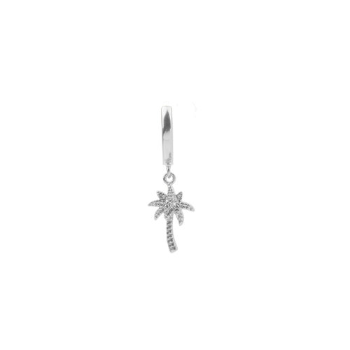 Souvenir Silverplated Earring Palm Tree 