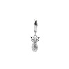 All the Luck in the World Souvenir Silverplated Oorbel Ananas