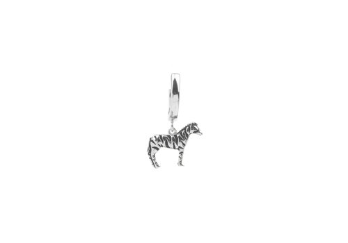 All the Luck in the World Souvenir Silverplated Earring Zebra