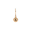 All the Luck in the World Character Goldplated Earring letter X