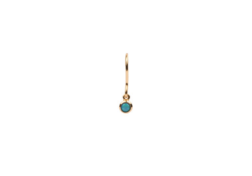All the Luck in the World Bliss Goldplated Oorbel Hook Blauw