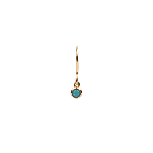 Bliss Goldplated Oorbel Hook Blauw 