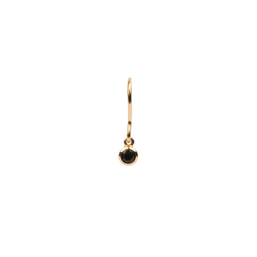 Bliss Goldplated Earring Hook Black Onyx 