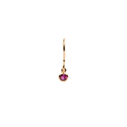 Bliss Goldplated Earring Hook Ruby pink 
