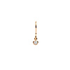 All the Luck in the World Bliss Goldplated Earring Hook White