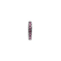 Bliss Silverplated Earring Creole Ruby pink