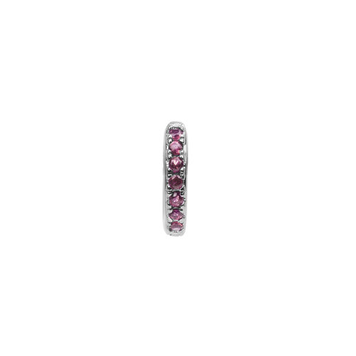 Bliss Silverplated Earring Creole Ruby pink 