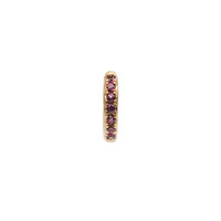 Bliss Goldplated Earring Creole Ruby pink