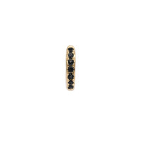 Bliss Goldplated Earring Creole Black